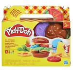 Set Play-Doh de gatit burger cu 6 culori si accesorii pentru modelaj