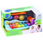 Xilofon interactiv cu mingiute si ciocanel pentru bebelusi Hola