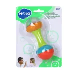 Zornăitoare cu biluțe pentru bebeluși, jucărie senzorială 3 luni+