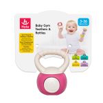 Jucărie de dentiție kettlebell cu zornăitoare pentru bebeluși 3+ luni