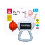 Jucărie zornăitoare de dentiție Hola, model pistol masaj, 3 luni+