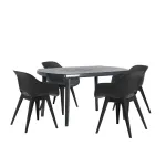 Set mobilier de grădină Curver Vira 4+1, 4 locuri, grafit