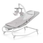 Sezlong bebe 3 in 1 Kinderkraft Felio 2 Stone Grey cu vibratii