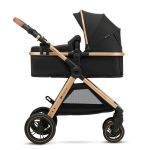 Carucior 3 in 1 Kinderkraft ESME cu scoica i-Size, Pure Black