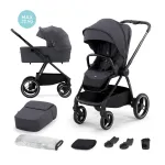 Cărucior multifuncțional 2 în 1 Kinderkraft NEA Deep Grey, 0-22 kg