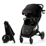 Cărucior sport ultra compact Kinderkraft Mitzy 0-22 kg, Black Ink