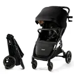 Cărucior sport ultra compact Kinderkraft Mitzy 0-22 kg, Black Ink