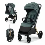 Carucior sport Kinderkraft LOOM 0-22 kg, verde Jade, pliere compacta