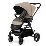 Cărucior sport Kinderkraft YOXI bej, reversibil, 0-27 kg