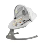 Leagăn electric 2 în 1 Kinderkraft LUMI 2, Light Grey