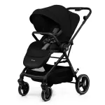 Cărucior Kinderkraft YOXI 2 în 1 cu landou și parte sport, Pure Black