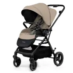 Cărucior 2 în 1 Kinderkraft YOXI cu landou și parte sport, Sand Beige