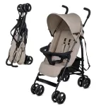 Carucior sport Kinderkraft TIK tip umbrela, pliabil, Stone Beige