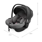 Scoică auto Kinderkraft I-Lite i-Size 40-87 cm, Grey