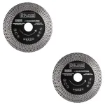 Set 2 discuri diamantate turbo subtire, dublu segmentat, placi ceramice, taiere umeda si uscata, 125x10x20x22.23 mm, Richmann Exclusive GartenVIP DiyLine