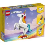 LEGO Creator 3 in 1 Unicorn Magic 31140, set de construit pentru copii 7+