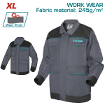 Geacă de lucru TOTAL XL, 245 g/mp, cu întărituri Oxford și buzunare multiple