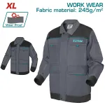 Geacă de lucru TOTAL XL, 245 g/mp, cu întărituri Oxford și buzunare multiple