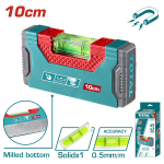 Nivela magnetica cu bula TOTAL 10 cm, precizie 0.5 mm/m