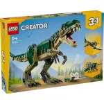 LEGO Creator 3 in 1 T. Rex articulat, set dinozauri pentru copii 9+