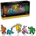 LEGO Art Keith Haring Figurine Dansatoare 31216, set decorativ 1773 piese