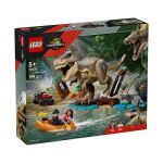 LEGO Jurassic World Evadare pe rau din calea unui T. rex 76975