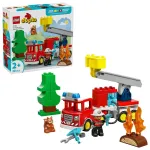 LEGO DUPLO Camion de pompieri cu furtun si pompier 10473, 28 piese