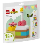 LEGO DUPLO Tort aniversar 30712, set educativ cu numere, 9 piese