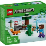 LEGO Minecraft Aventura din Taiga cu Steve 21583, set 79 piese