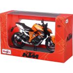 Motocicletă metalică Maisto KTM 1290 Super Duke R cu stand, scara 1:12
