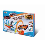 Circuit de acrobatii Maisto cu bucla, lansator si masinuta inclusa