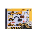 Set utilaje de constructii Volvo Maisto die-cast cu accesorii