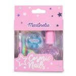 Set manichiură pentru copii Martinelia Cosmic Nails cu ojă și sclipici