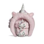 Set accesorii păr copii Martinelia Little Unicorn, bentiță și elastice roz