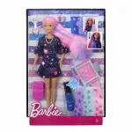 Păpușă Barbie Fashionista Hairstylist cu păr ce își schimbă culoarea