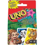 Joc de cărți Uno Junior pentru copii 3+ cu 3 niveluri de joc Mattel