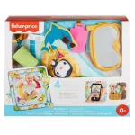Covoraș de activități Fisher-Price pentru bebeluși, multicolor, 0+ luni