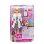 Papusa Barbie Doctor Pediatru cu bebelus si accesorii medicale
