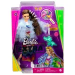 Papusa Barbie Extra cu rochie curcubeu si accesorii fashion