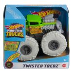 Masinuta Hot Wheels Monster Truck Twisted Tredz Bone Shaker, scara 1:43