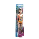 Păpușă Barbie satena cu costum de baie portocaliu pentru joacă de vară