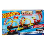 Pista Hot Wheels Action cu bucle duble si 1 masina inclusa