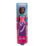 Păpușă Barbie Prințesă Brunetă cu rochie strălucitoare și tiară