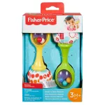 Set 2 zornăitoare maracas Fisher-Price pentru bebeluși 3 luni+