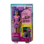 Papusa Barbie Skipper First Jobs Ear Piercer cu accesorii salon