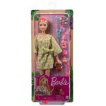 Papusa Barbie cu set de joaca spa, accesorii si catelus