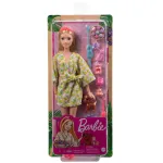 Papusa Barbie cu set de joaca spa, accesorii si catelus