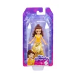 Mini papusa Disney Princess Belle 9 cm, articulata, Mattel