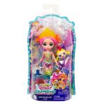 Papusa Enchantimals Radia Rainbow Fish cu animalutul Flo