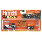 Set Matchbox Hitch & Haul Jeep 4x4 cu remorcă și accesorii, scara 1:64